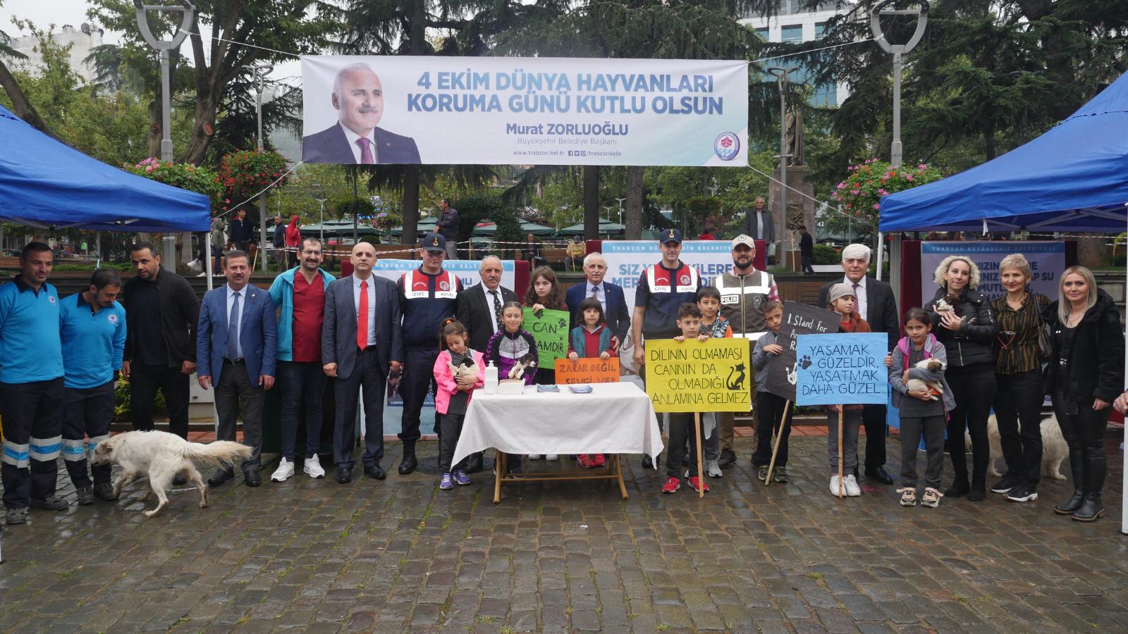 Trabzon’da Dünya Hayvanları Koruma Günü kutlandı