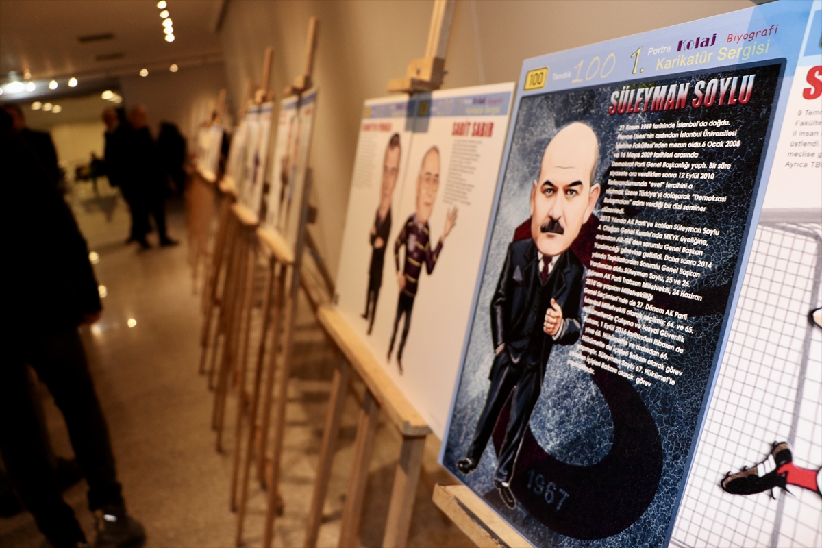 Trabzon’da “100 Tanıdık Yüz” karikatür sergisi açıldı