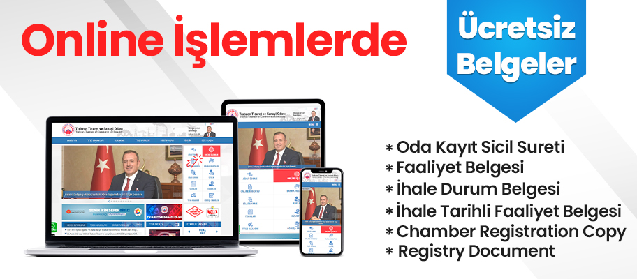 TTSO üyeleri 6 belgeyi online ortamda ücretsiz alabilecek