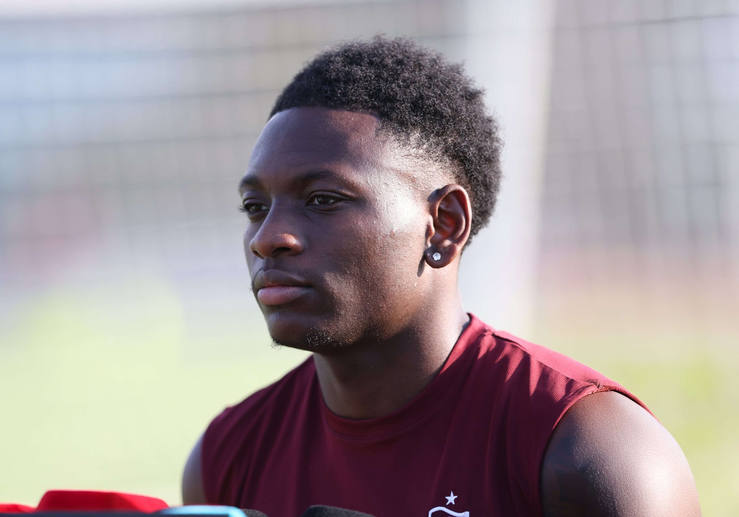 Futbolcumuz Kazeem Olaigbe basın toplantısı düzenledi