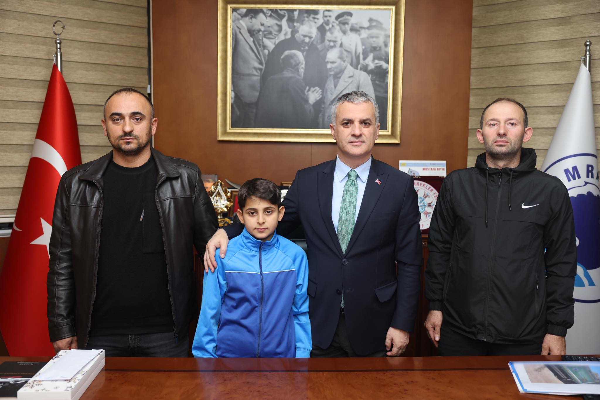 Wushu Kung Fu Sporcusu Bedirhan Köse’den Başkan Bıyık’a Ziyaret