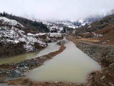 Trabzon’da Uçarsu HİS Göleti İnşaatı Devam Ediyor