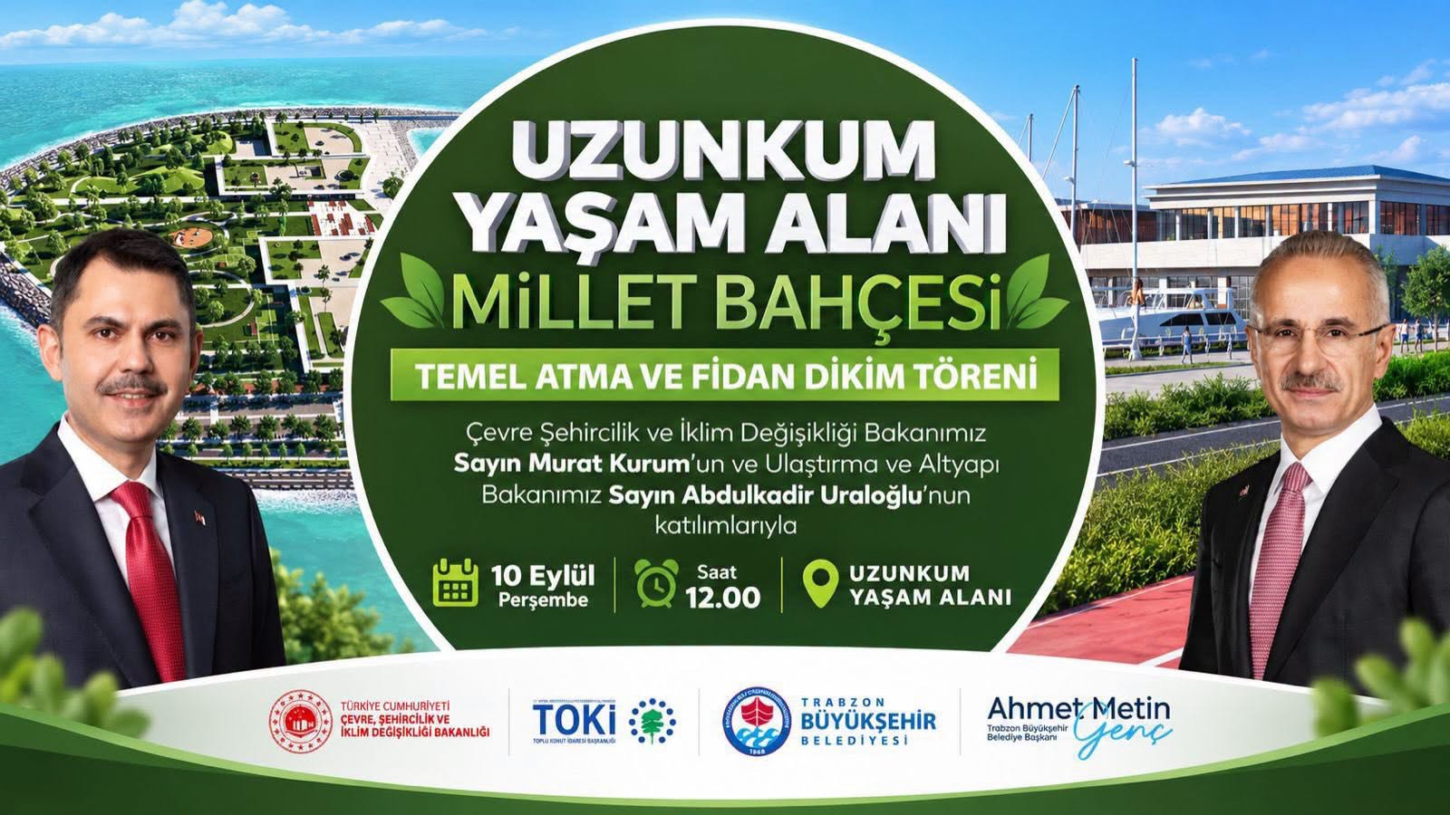Trabzon’da Uzunkum Yaşam Alanı için temel atılıyor