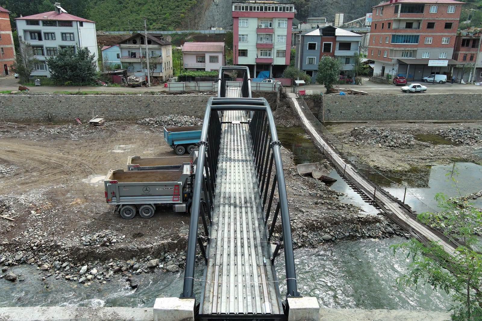 Trabzon Kutlugün’de Yeni Yaya Köprüsünde Sona Gelindi