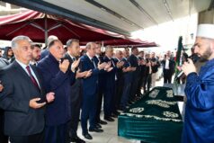 MHP Trabzon Teşkilatı Cemal Malkoç’un Cenaze Töreninde